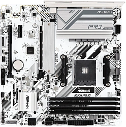 Материнская плата Asrock B550M Pro RS Soc-AM4 AMD B550 4xDDR4 mATX AC`97 8ch(7.1) 2.5Gg RAID+HDMI+DP