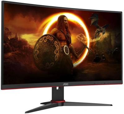 Монитор AOC 27" Gaming CQ27G2SE/BK черный/красный VA LED 16:9 HDMI матовая Piv 250cd 178гр/178гр 2560x1440 165Hz FreeSync Premium Pro DP Quad 2K (1440p) 5.4кг