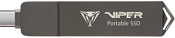 Накопитель SSD Patriot USB3.2 Gen2 1TB PVP301TB28UDG PVP30 Viper черный