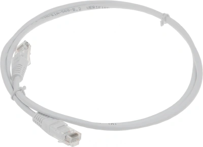 Патч-корд Lanmaster TWT-45-45-1.0-WH UTP RJ-45 вил.-вилка RJ-45 кат.5E 1м белый ПВХ (уп.:1шт)