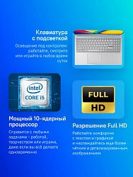 Ноутбук Asus Vivobook 15 X1504VA-BQ3705 Core 5 120U 8Gb SSD512Gb Intel Graphics 15.6" IPS FHD (1920x1080) без ОС silver WiFi BT Cam (90NB13Y2-M01980)