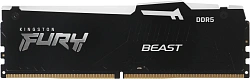 Память DDR5 2x32GB 6000MHz Kingston KF560C36BBEAK2-64 Fury Beast Black RGB RTL Gaming PC5-48000 CL36 DIMM 288-pin 1.35В kit single rank с радиатором Ret
