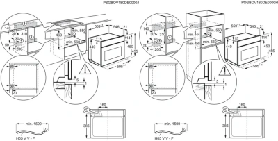 Духовой шкаф Электрический AEG KMK965090T черный матовый