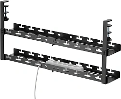 Кабель-канал Cactus CS-CM-700-2BK для столов 72.8x13.5x34.2см черный