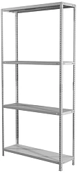 Стеллаж Практик MS Standart 200KD/100x30/4 пол.:4 разборная 2000x1000x300мм серый (S24099243402)