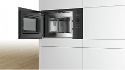 Микроволновая печь Bosch BFL523MS0 20л. 800Вт нержавеющая сталь/черный (встраиваемая)