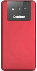 Мобильный телефон XENIUM X600 красный раскладной 2Sim 2.8" 240x320 Nucleus 0.3Mpix GSM900/1800 MP3 FM microSD max32Gb