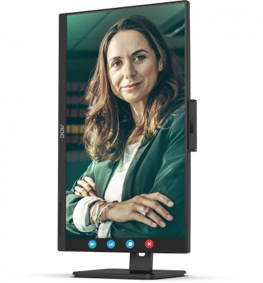 Монитор AOC 23.8" 24P3QW черный IPS LED 16:9 HDMI M/M Cam матовая HAS Piv 300cd 178гр/178гр 1920x1080 75Hz DP FHD 3.35кг
