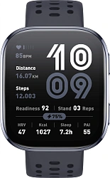 Смарт-часы Amazfit Bip 6 A2435 1.97" AMOLED корп.черный рем.черный разм.брасл.:130-195мм (6970100377866)