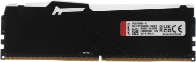 Память DDR5 16Gb 5200MHz Kingston KF552C40BBA-16 Fury Beast Black RGB RTL Gaming PC5-41600 CL40 DIMM 288-pin 1.25В single rank с радиатором Ret