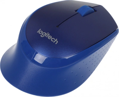 Мышь Logitech M330 Silent Plus синий оптическая 1000dpi silent беспров. USB 2but (910-004925)