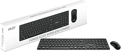 Клавиатура + мышь MSI K210 Combo клав:черный мышь:черный USB беспроводная (S11-43RU213-Y92)