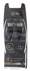 Кабель аудио-видео Cactus CS-HDMI.2-1.5 HDMI (m)/HDMI (m) 1.5м. позолоч.конт. черный