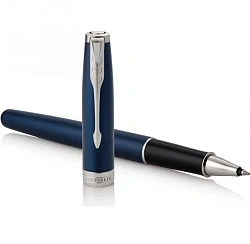 Ручка роллер Parker Sonnet Core T539 (1931535) LaqBlue CT F черн. черн. подар.кор.