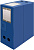 Короб архивный вырубная застежка Бюрократ -BA80/08BLUE пластик 0.8мм корешок 80мм 330x245мм синий