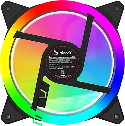 Вентилятор для корпуса Bloody BD-CF120ARGB4 ARGB 120х120x25 черный 4-pin 26дБ (BD-CF120ARGB4-BK) Ret