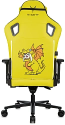 Кресло игровое Knight Craft Dragon желтый экокожа крестов. металл