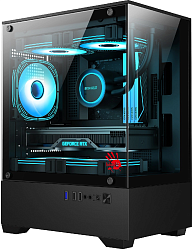 Корпус Bloody CC-125 черный без БП mATX 5x120mm 2xUSB2.0 1xUSB3.0 audio bott PSU