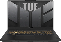 Ноутбук Asus TUF Gaming F17 FX707VJ-HX013 Core 5 210H 16Gb SSD1Tb NVIDIA GeForce RTX 3050 6Gb 17.3" IPS FHD (1920x1080) без ОС grey WiFi BT Cam (90NR0MY5-M000Z0)