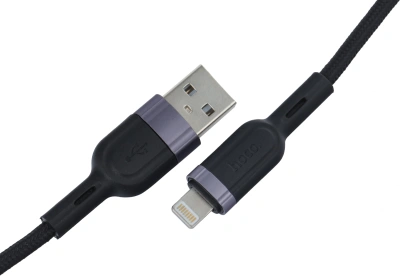 Кабель Hoco U117 IP(01481) USB (m)-Lightning (m) 1.2м черный