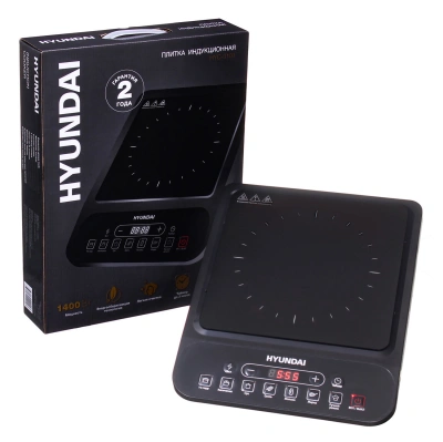 Плита Индукционная Hyundai HYC-0101 черный стеклокерамика (настольная)