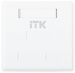 Розетка ITK CS2-1C5EU-22 настен.RJ45 2 кат.5E UTP бел. (упак.:1шт)