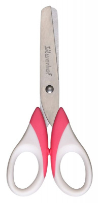 Ножницы Silwerhof 453087 Цветландия детские 130мм ручки с резиновой вставкой ассорти
