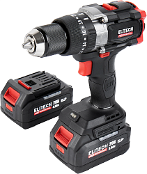 Дрель-шуруповерт Elitech CD 20BL2 (E2201.042.02) 80Вт аккум. патрон:быстрозажимной (кейс в комплекте) (205728)