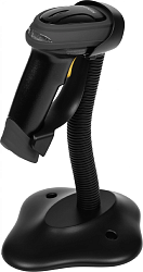 Сканер штрих-кода Mindeo MD6600AT-HD+STAND 2D проводной серый (MD6600AT-HD)
