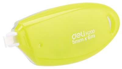 Лента коррект. Deli EH20001 6мх5мм ассорти корпус белый блистер