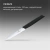Нож кухонный Victorinox Swiss Modern (6.9003.10W) стальной универсальный лезв.100мм серрейт. заточка черный