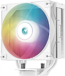 Устройство охлаждения(кулер) Deepcool AG400 Digital ARGB Soc-AM5/AM4/1200/1700/1851 белый 4-pin 31.6dB Al+Cu LCD 220W 636gr Ret (R-AG400-WHADMN-G-1)