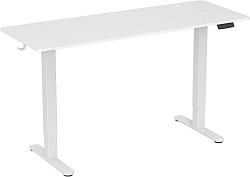 Стол для компьютера Cactus CS-EDL-WWT столешница ДСП белый каркас белый 160x72x60см