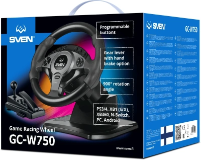 Руль Sven GC-W750 16кноп. (с педалями) черный