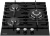 Газовая варочная поверхность Weissgauff HGG 451 BFV черный