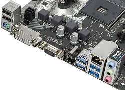 Материнская плата Asrock B450M-HDV R4.0 Soc-AM4 AMD B450 2xDDR4 mATX AC`97 8ch(7.1) GbLAN RAID+VGA+DVI+HDMI