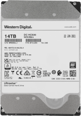 Жесткий диск WD SATA-III 14TB 0F31284 WUH721414ALE6L4 Server Ultrastar DC HC530 512E (7200rpm) 512Mb 3.5"
