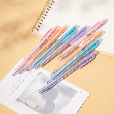 Карандаш мех. Deli EU502-05 Scribe 0.5мм трехгран. ассорти дисплей ластик