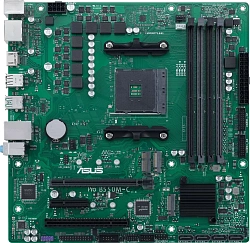 Материнская плата Asus PRO B550M-C/CSM Soc-AM4 AMD B550 4xDDR4 mATX AC`97 8ch(7.1) GbLAN RAID+HDMI+DP