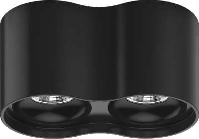 Светильник Gauss Overhead HD033 потолоч. 24Вт 3000K цв.св.:белый теплый черный