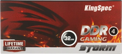 Память DDR4 32GB 2666MHz Kingspec KS2666D4M12032G RTL PC4-21300 CL19 DIMM 288-pin 1.2В single rank с радиатором Ret