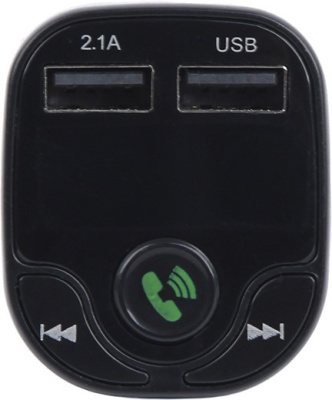 Автомобильный FM-модулятор ACV FMT-120B черный MicroSD BT USB (37574)