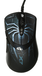 Мышь A4Tech Oscar Editor XL-747H рисунок/голубой лазерная 3600dpi USB 6but (XL-747H (BLUE SPIDER))
