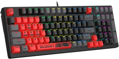 Клавиатура A4Tech Bloody S98 Sports Red BLMS Plus механическая красный/черный USB for gamer LED (S98 SPORTS RED BLMS RED PLUS)