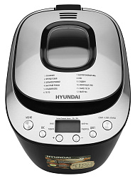 Хлебопечь Hyundai HYBM-P0212 600Вт черный/серебристый