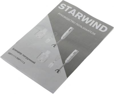 Блендер погружной Starwind SBP1113 750Вт белый/зеленый