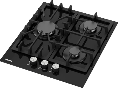 Газовая варочная поверхность Hyundai HHG 4333 BG черный