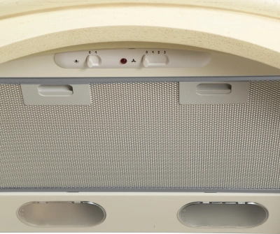 Вытяжка каминная Elikor Ротонда 60П-650-П3Л бежевый/дуб управление: ползунковое (1 мотор)