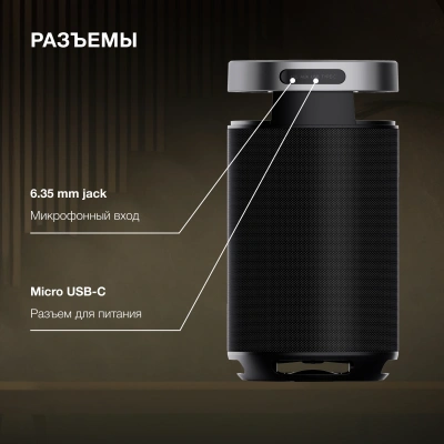 Минисистема Hyundai Select H-MC1241 черный 100Вт BT