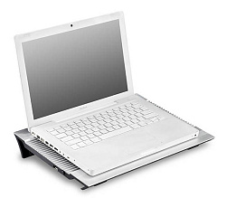 Подставка для ноутбука Deepcool N8 (DP-N24N-N8SR) 17" 380x278x55мм 25дБ 3xUSB 2x 140ммFAN 1244г алюминий серебристый